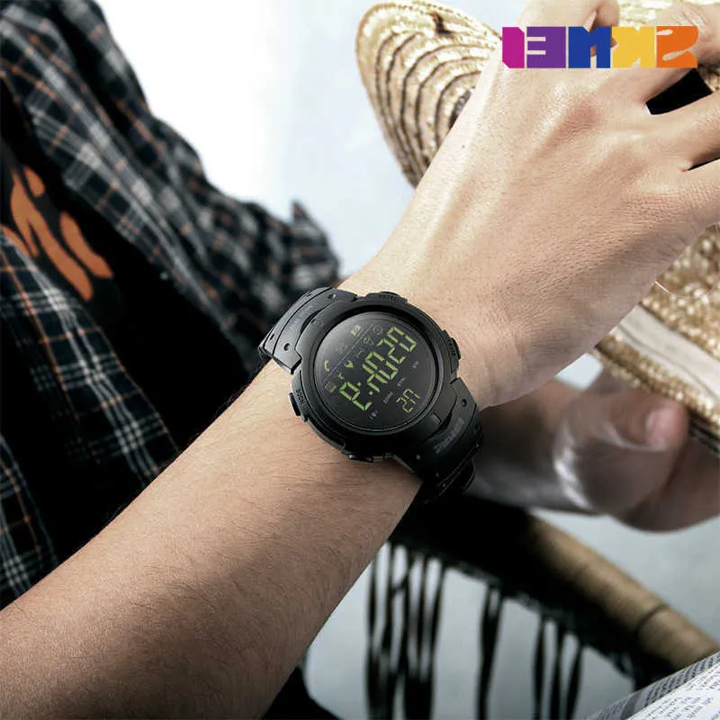 SKMEI 1301 Smart Watch Men Calorie Clock Bluetooth Compatible