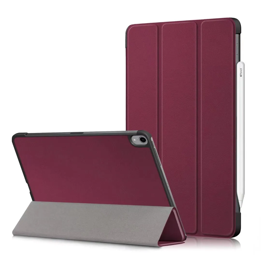 Фунда кожаные чехлы для iPad Air 5 4 2022 10.9 "Case Slim Pu PC PC Защитный крышка планшки Smart Auto Sleep Function