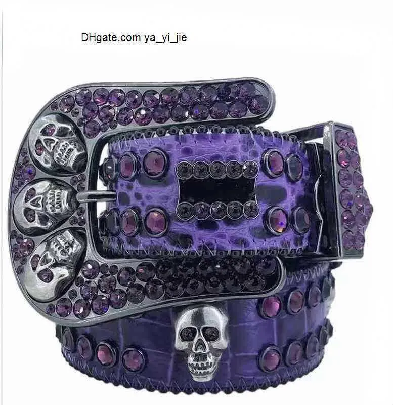 Designer Inspired Belt - Fashionable Crystal Belt for Men