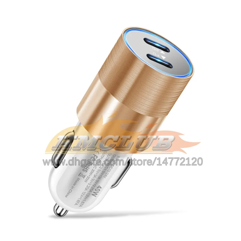 Caricabatteria Da Auto Mini USB C Da 130W Adattatore Di Ricarica Super Veloce PD Per IPhone 14 Pro Max 13 12 11 Plus Sumsung IPad Oneplus Telefono Huawei