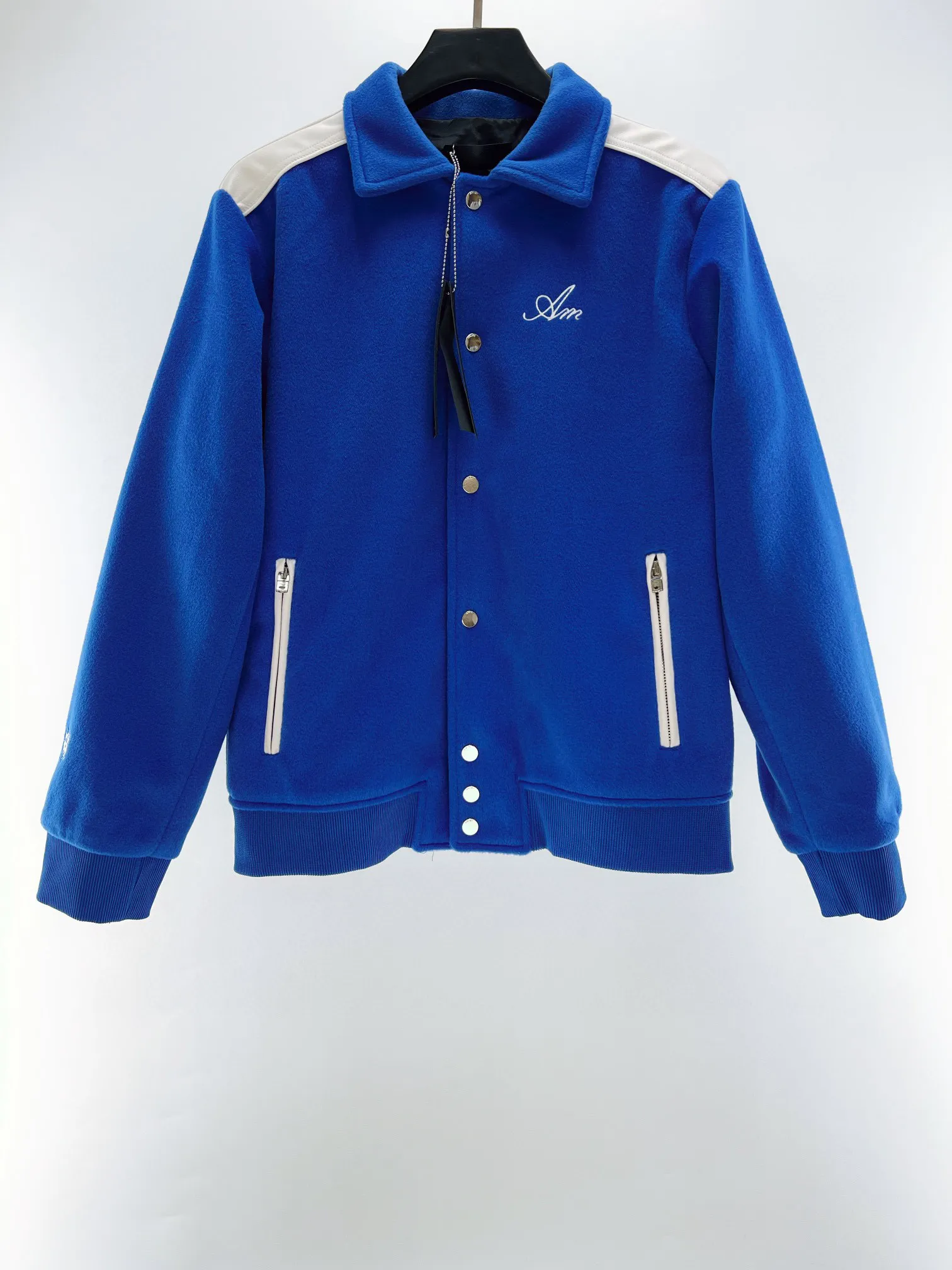 Designer masculino Casaco azul Baseball Jacket Windbreaker Windbreak Designers Carta Bordado costurando algodão Casa única cor de roupas esportivas