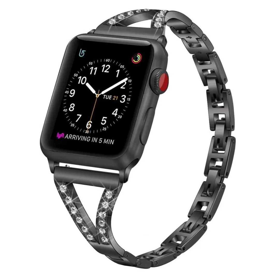 Edelstahlarmband für Apple Watch Ultra 49mm Band 41mm 45mm 44mm 40mm Luxus Diamant Armband Armband iwatch Bänder 8 7 6 se 5 4 3 2 1 42mm 38mm