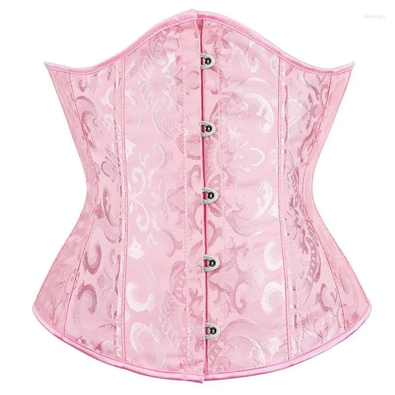 Bustiers Corsets Femmes Underbust Corset Sexy Gothique Busiter Taille Formateur Torse Court Minceur Gaine Ceinture Cincher À Lacets Body ShaperBu