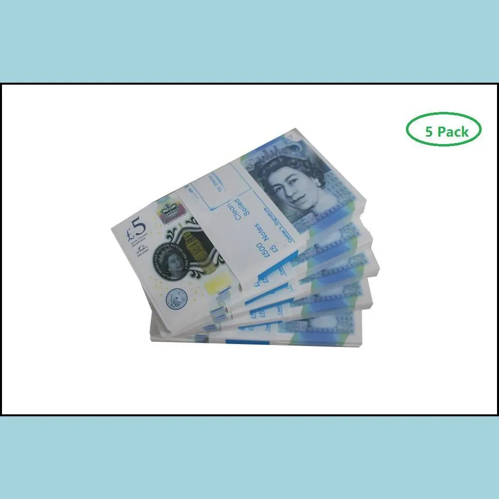 Jeux de nouveauté Prop Jeu Argent Copie Livres britanniques Gbp 100 50 Notes Extra Bank Strap Films Jouer Faux Casino Po Booth Pour TV Musique Vidéos DhmxlXNGD