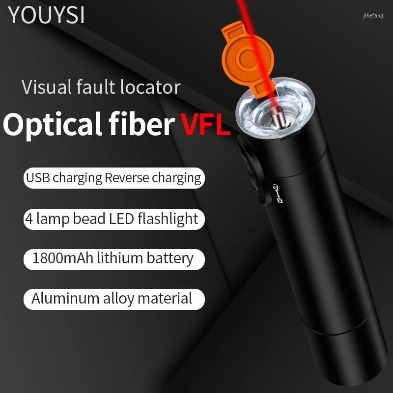 광섬유 장비 YOUYSI 2022 충전 배터리 VFL 미니 광원 시각 장애 탐지기 10/20/30MW LED