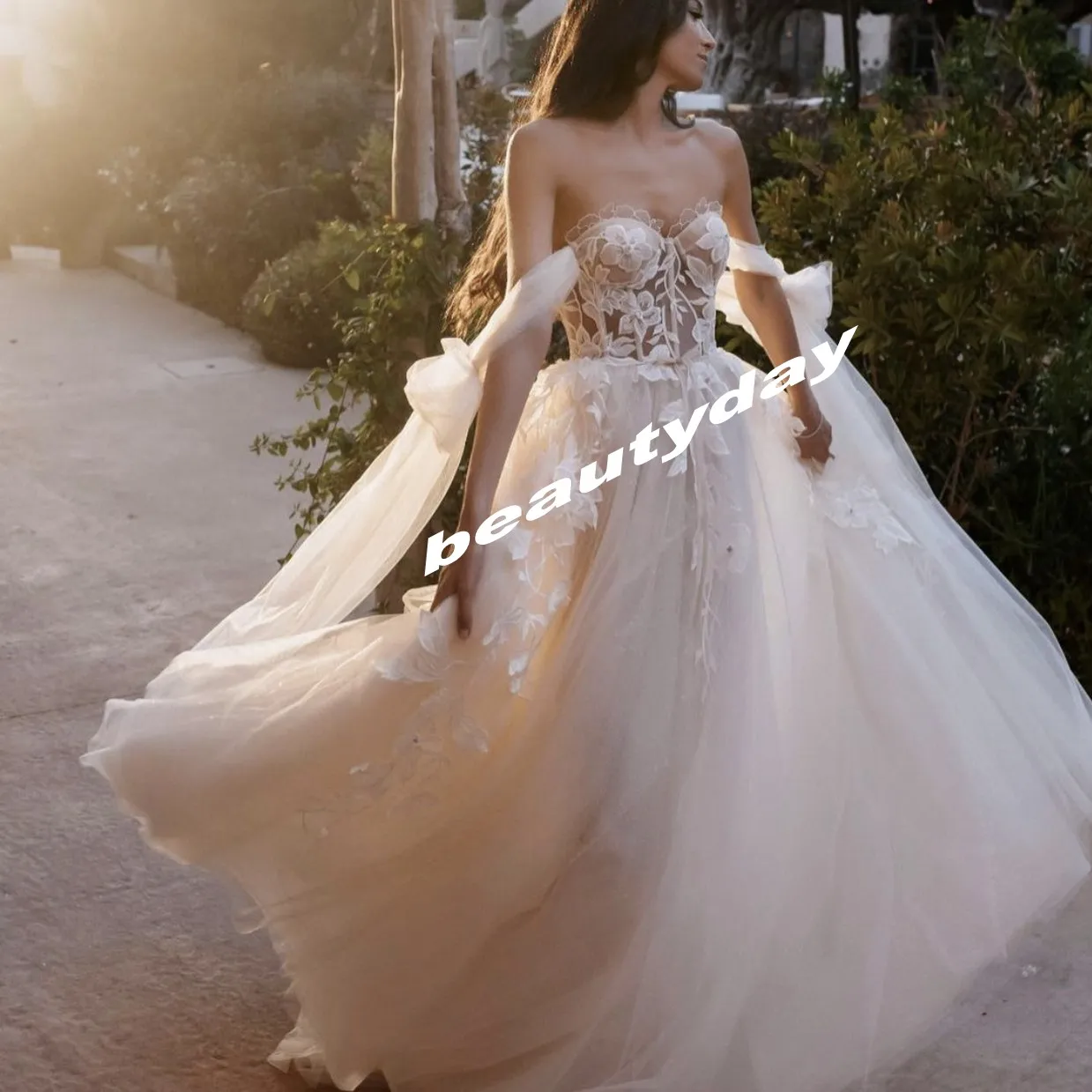 Bohemian Hippie Wedding Dresses 2023 Beach A Line Boho Bridal