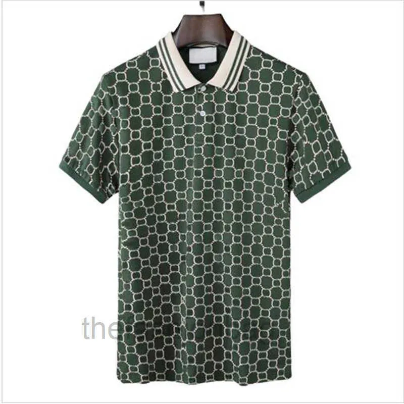 Luksusydesigner Męskie koszulę polo z krótkim rękawem haftowe litery Business Klasyczna koszulka deskorolka