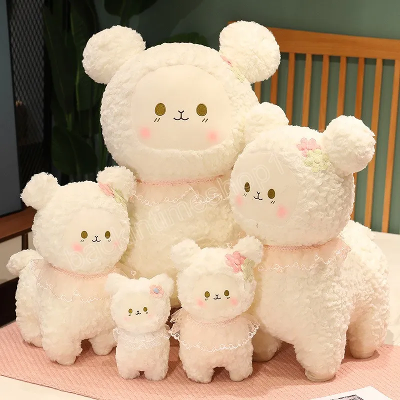 25-45 cm doux moutons jouets en peluche mignon doux peluche alpaga poupées Peluche oreiller noël saint valentin cadeau pour enfants filles