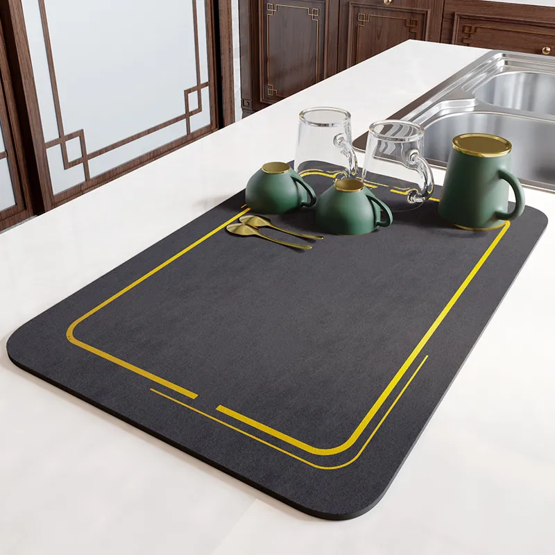 Tapis De Tassage Pour Café En Silicone – 25x20 Cm, Antidérapant, Avec 2 Brosses De Nettoyage | Dzmuero