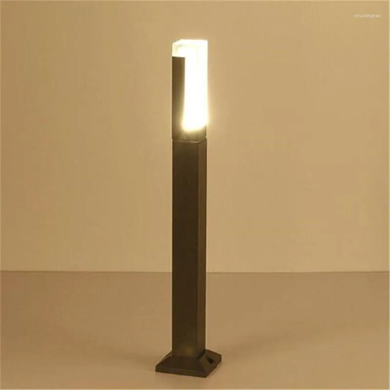 Waterdichte LED Garden Lawn Lamp Modern aluminium pilaarlicht buiten binnenplaats Villa landschap Bollards