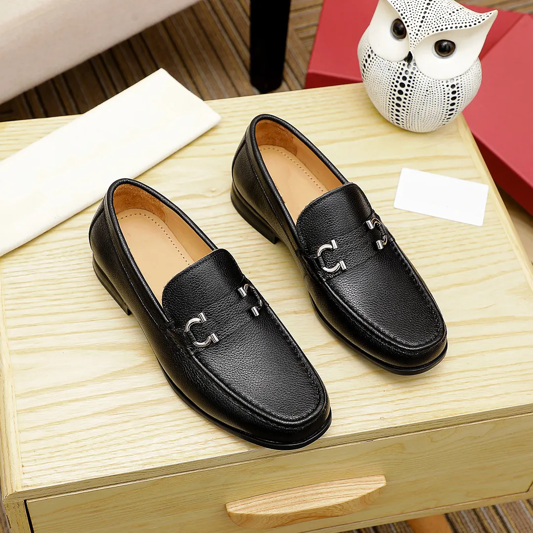 Luxury Designer Men Casual Shoes Lefu Shoes GANCINI Buckle Leather Shoe ...