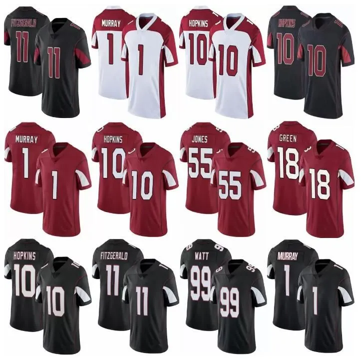 CUSTOM Ed Football Jersey Arizona''cardinals''40 Kyler Murray 99 Watt 10 Deandre Hopkins 3 Budda Baker Untouchable Elite Jerseys