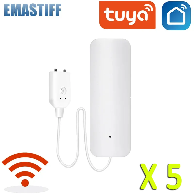 Accessoires d'alarme WiFi smart Tuya système de capteur de fuite d'eau Compatible avec Smart Smart Life APP Installation facile 221101