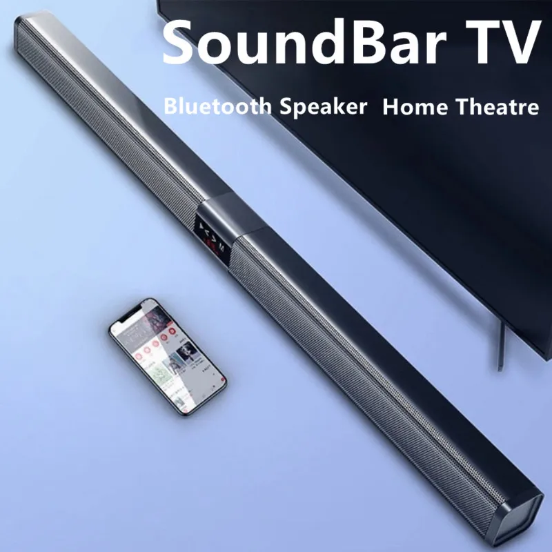 مسرح Soundbar TV Home مع مضخم الصوت اللاسلكي بلوتوث 5.0 مكبرات الصوت 3D المحيط الستيريو البصري RCA AUX التحكم عن بُعد 221101