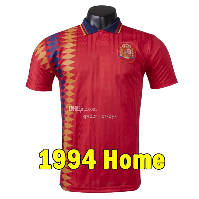 Spain Retro Soccer Jersey 1992-2018 Long Sleeve with Player Names