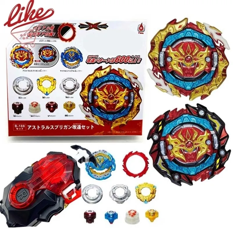 Peonza Laike DB B-188 Astral Spriggan B188 Bey con caja de lanzador personalizada, juego de juguetes para niños 221101