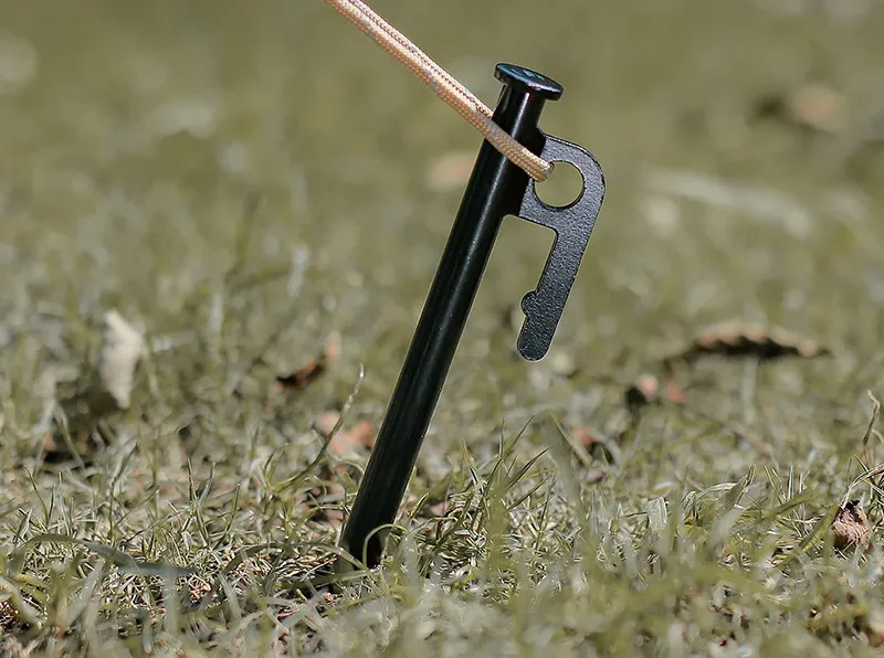 Utomhus prylar tjockt tält svart stål nagel camping tillbehör strand tak nagel 30 cm