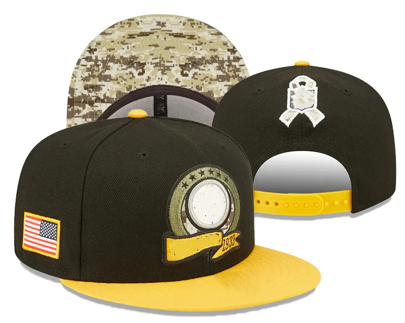 2022 Salute To Service Snapback Hat Футбольные кепки Кепки команд Кепки Snapbacks Регулируемый заказ смешивания Все кепки