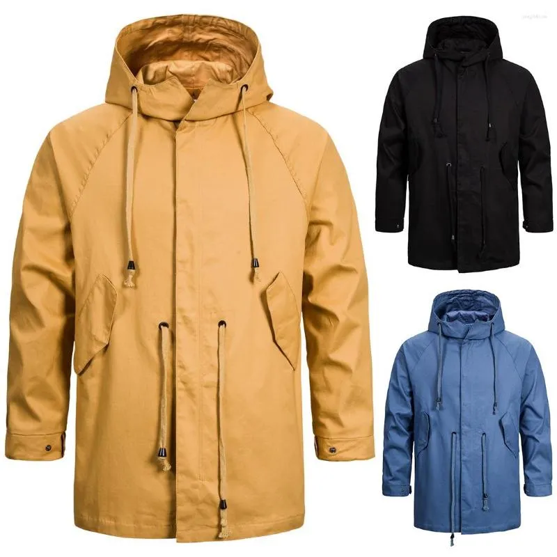 Men's Jackets YF33 Autumn And Winter Clothing Plus Size Men's Cotton Hooded Mens Coats