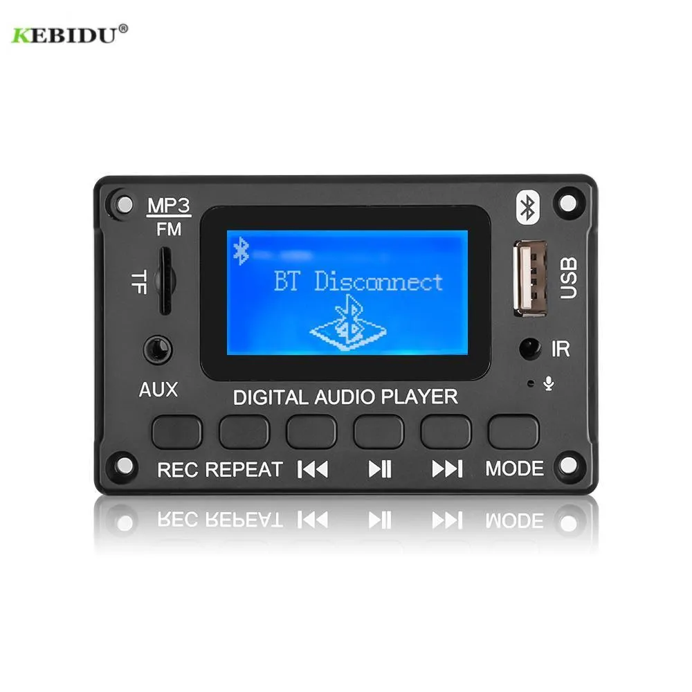 MP3 MP4 Odtwarzacze 5V 12V Dekoder Board Bluetooth Car Player USB Moduł nagrywania FM Aux Radio z tekstem wyświetlacza dla głośnika Handsfree 221101
