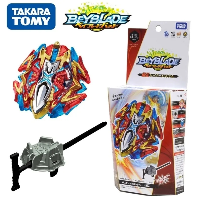 스피닝 탑 B-120 스타터 버스터 Xcalibur 1 'Sword with 런치인/Takara Tomy/Beyblade Burst/Cho-Z Series/Beyfan 221101