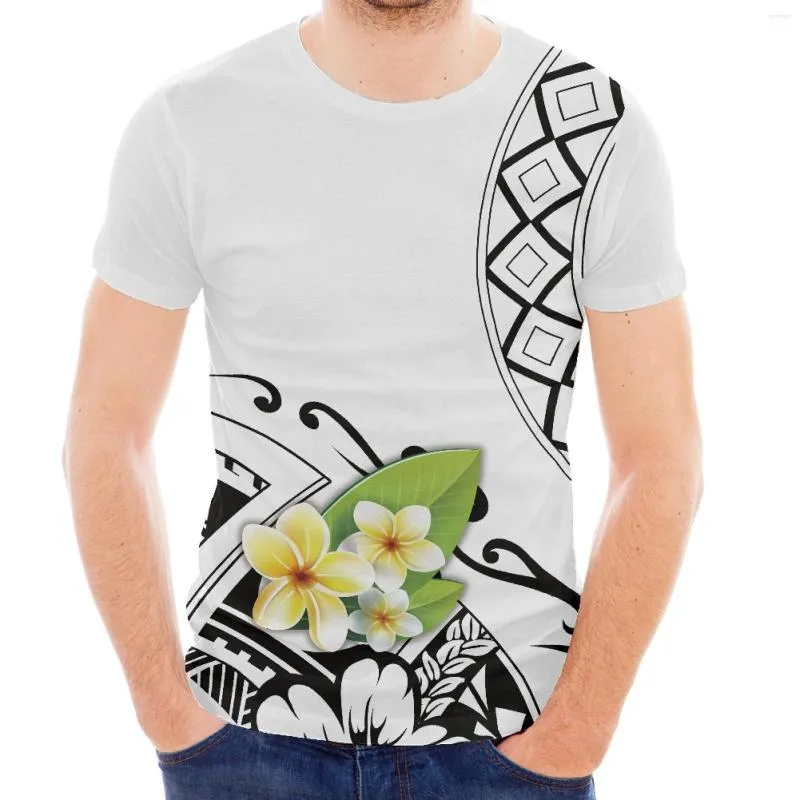 Heren t shirts verse bloemenprint samoan stijl hoed zonder ronde nek korte mouw t-shirt voor zowel mannen als vrouwen is de nieuwste modetrend