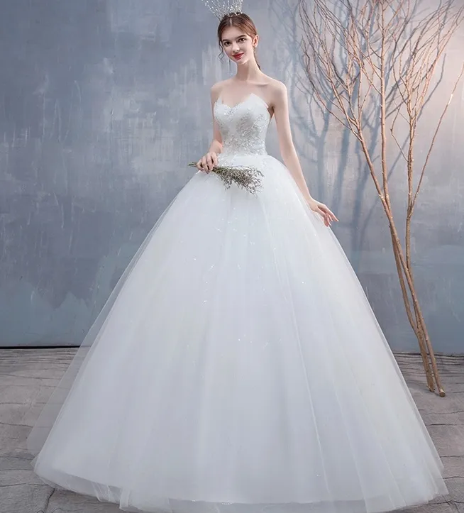 Ahorra a lo Grande en Compras al por Mayor de Vestido De Novia Mangas Con  Cuentas Collar De Perlas Con Vestido De Novia Vestidos De Novia Sin