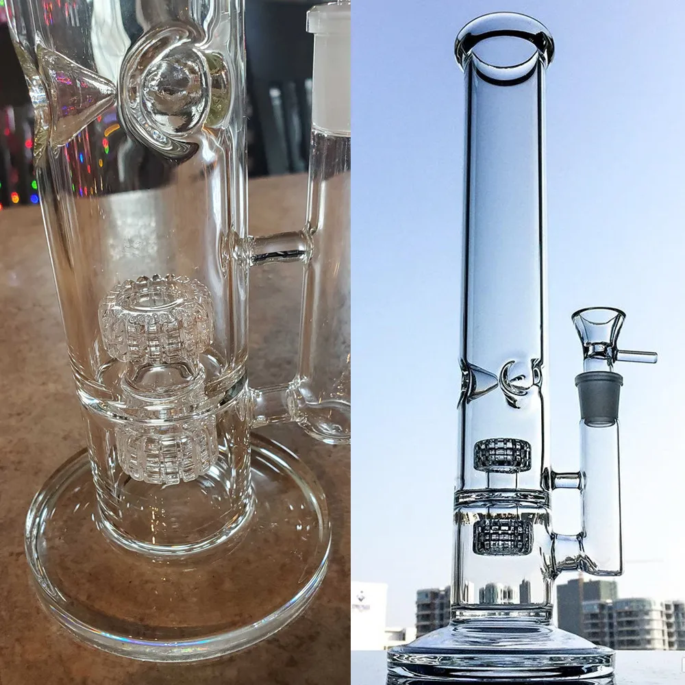 Mobius Glass Bubblers con matrice stereo Perc Narghilè Bong in vetro Pipa ad acqua Dab Rig Accessorio per fumatori da 18 mm