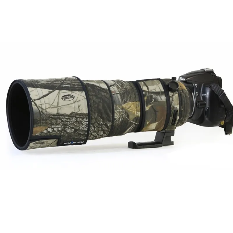 Camera LCD Hoods ROLANPRO Lens Camouflage Coat Rain Cover For AFS 300mm ...
