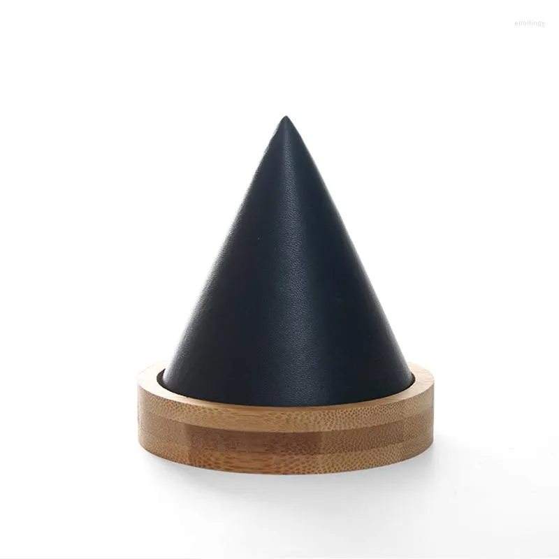 Ювелирные мешочки бамбук черный конический коническая форма для юровных браслетов держатель стойки для хранения стойки стой