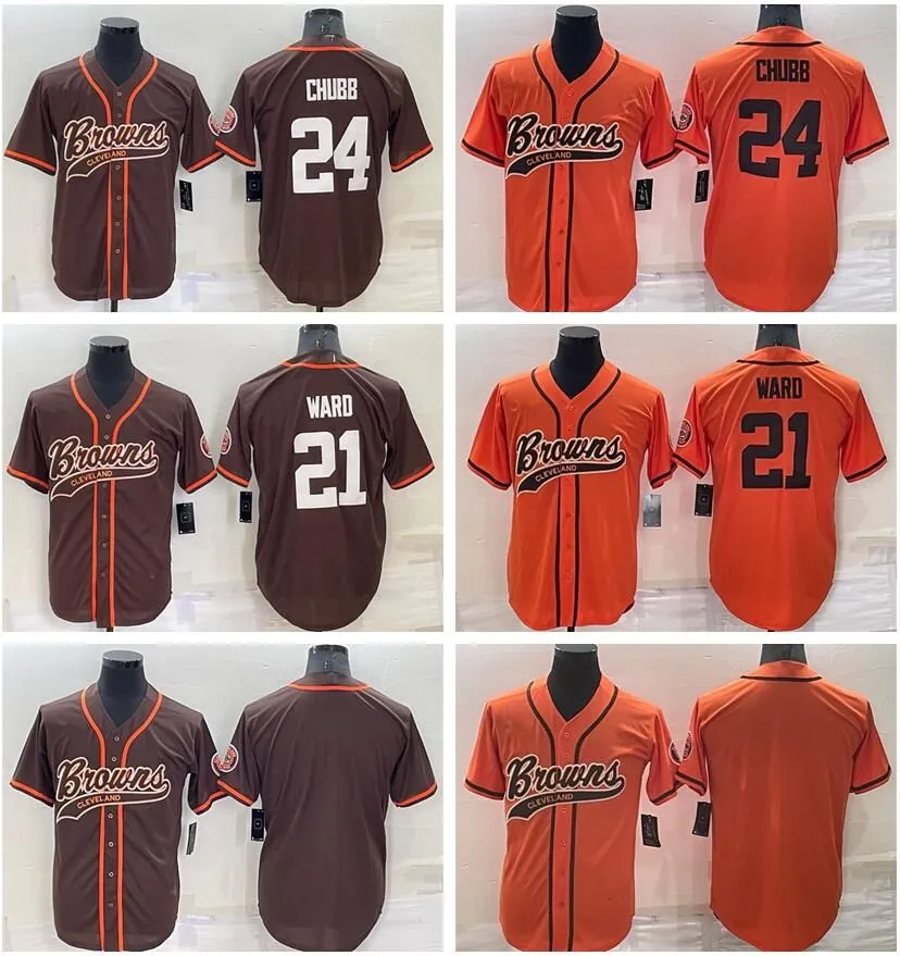 Cleveland Football Jersey Custom Stitched Browns Jersey, Men's, Women's,  Youth Chubb, Cooper, Ward Baseball Untouchable Styles