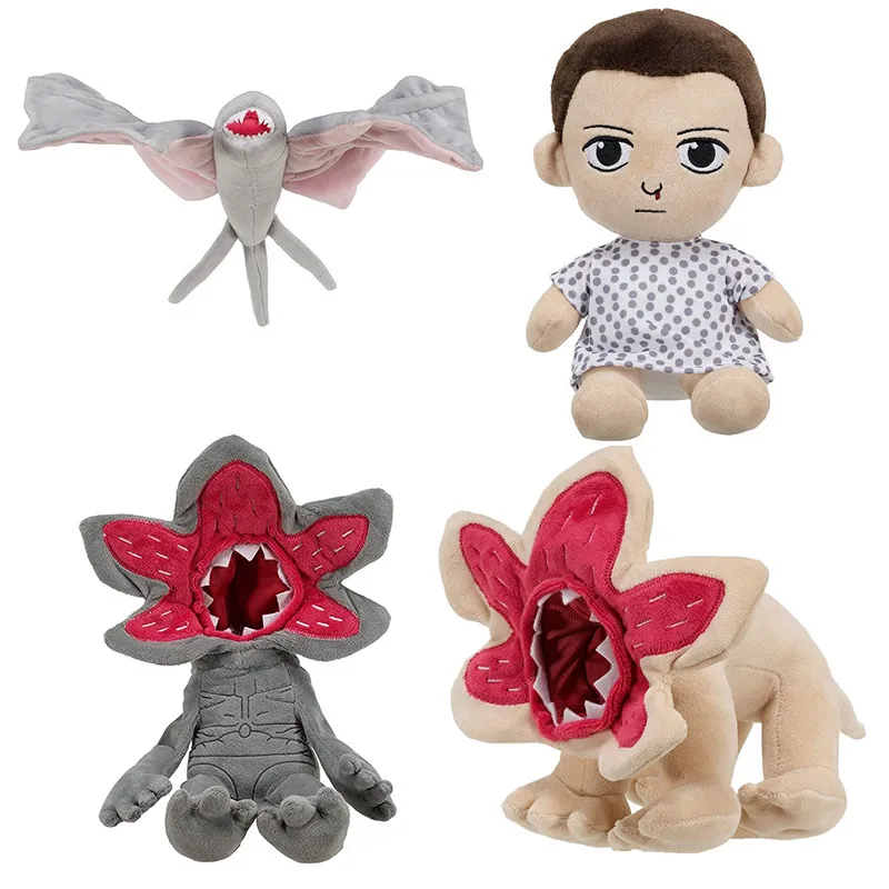 Stranger Things Jouets en peluche Gris Demogorgon Bat Eleven Poupées en peluche douces Enfants Enfants Cadeaux de Noël