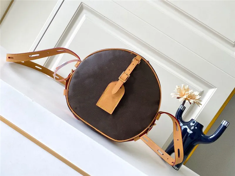 Designer Luxury Bowat Chapo Suple Mm 2way Boite Chapeau Souple Bag Canvas Brown M45647 Crossbody Shoulder Bag 7a Bästa kvalitet