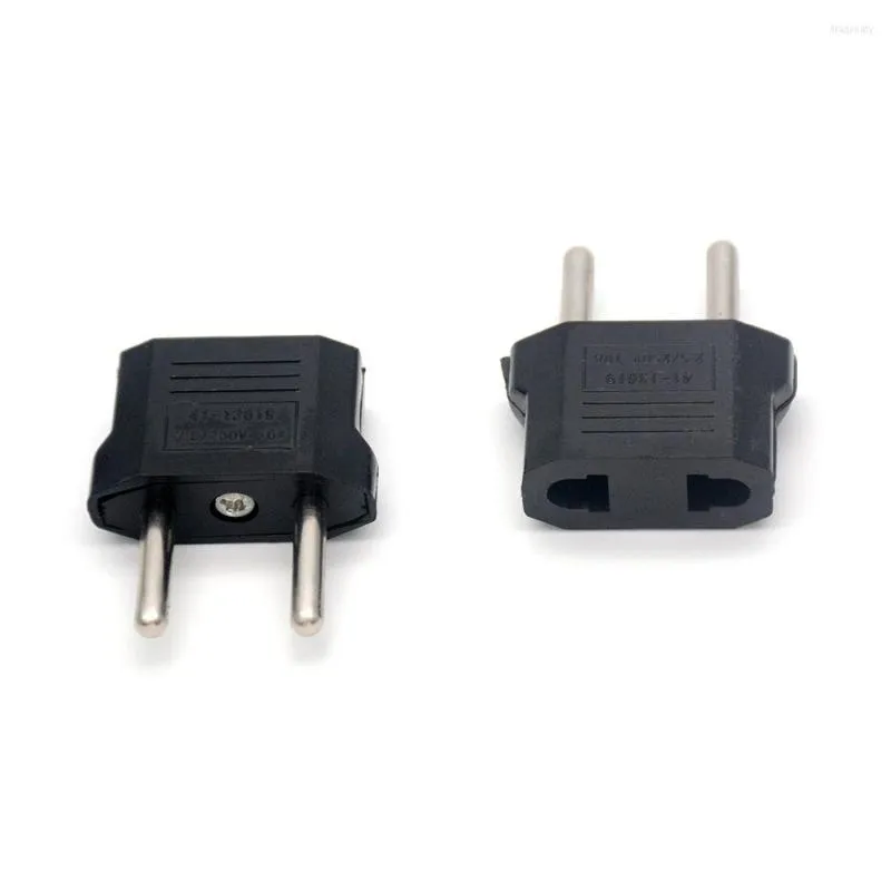 Lampy uchwyty 5PCS 2Pin UE Euro Europe Wtyk Adapter 2 Okrągłe szpilka USA do podróżowania elektrycznego gniazda zasilania