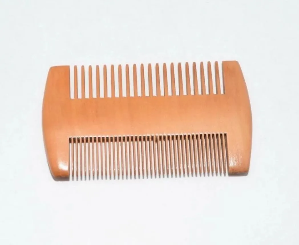 Home Garden Wooden Beard Comb Double Sides Super Narrow Thick Wood Combs Pente Madeira Lice Pet Hair Tool C0827