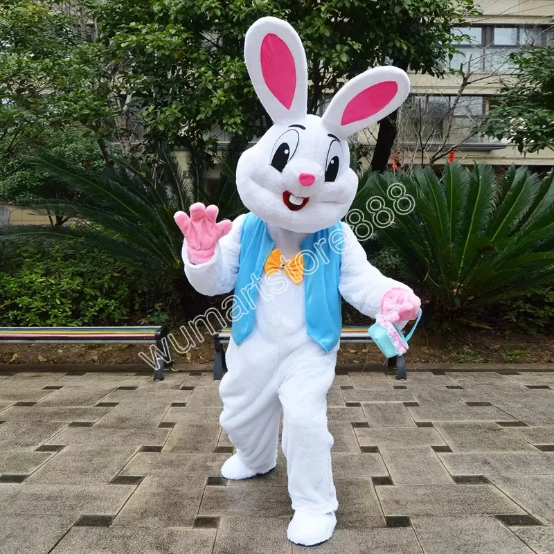 Halloween Bunny Mascot Costume Cartoon Animal Theme Character Carnival Festival Fancy Dress Adults Size Xmas Outdoor Party Outfit
