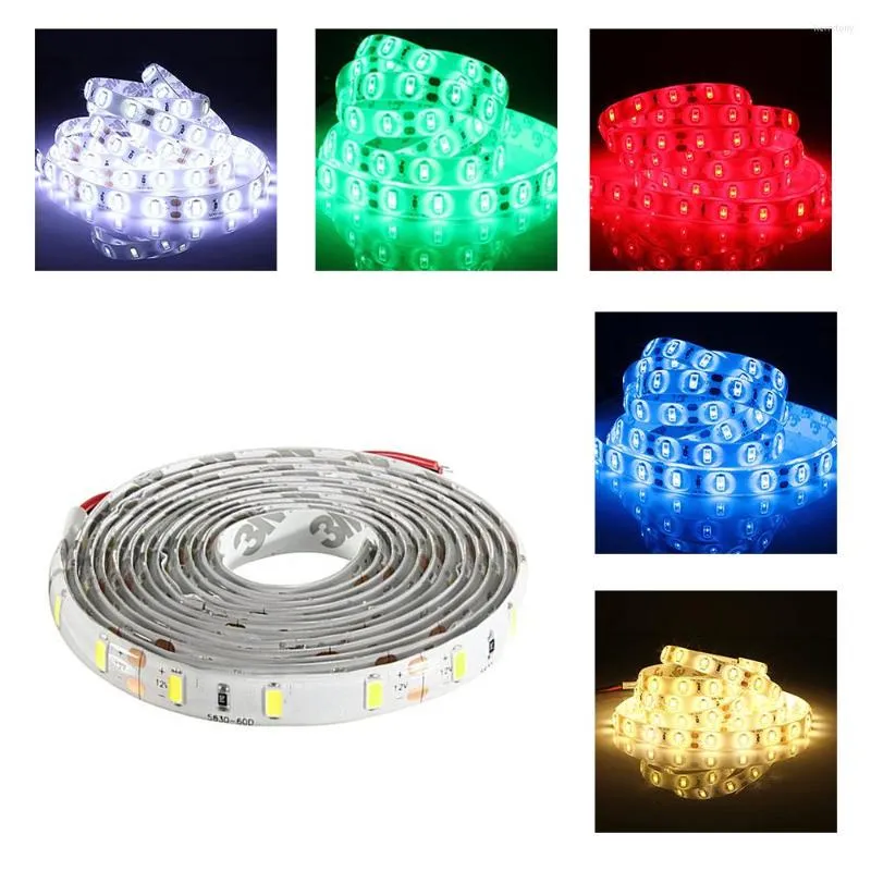 Strips -2m Waterdicht LED -lint 120-5630 SMD Strip Licht Garland Car / Bike Decoration DC 12V