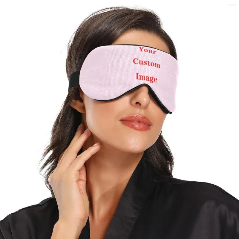 Beretten luxe slaapoogmasker blinddoek op maat gemaakt patroon slapen comfortabel super zachte schaduw cover met verstelbare riem