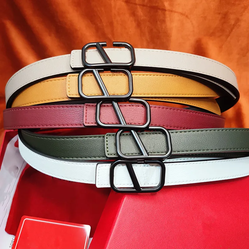 cinturón de diseñadores Color sólido Cinturones de lujo para mujer Cinturón clásico Diseño Vintage Pin aguja Hebilla Beltss colores variados Ancho 2.5 cm tamaño 95-115cm Moda casual buena