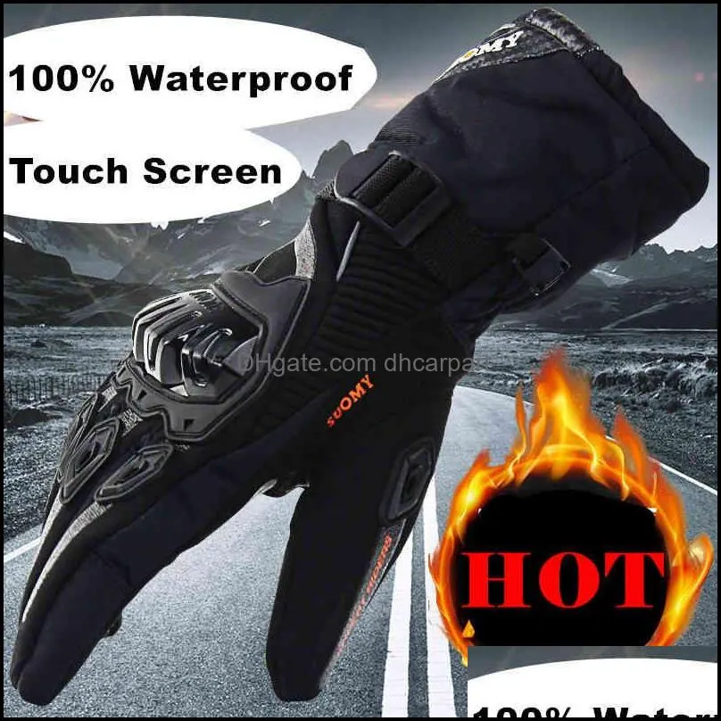 SUOMY Summer Breathable Motorcycle Gloves, Anti-slip Men Women Motobike  Luvas Lady Full Finger Touchscreen Racing Moto Gloves Gear