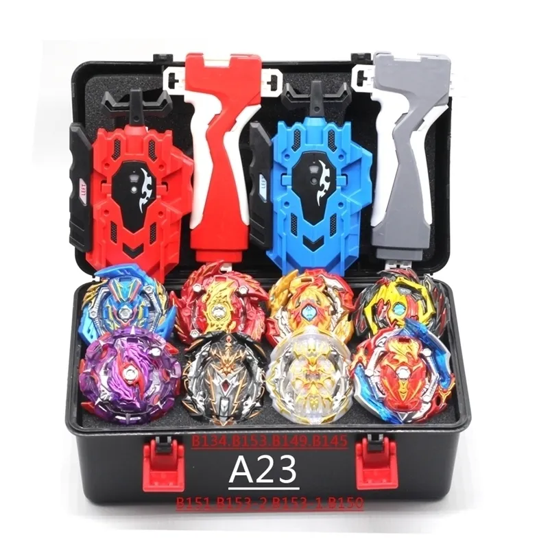 Спиннинг топ -золотой Tomy Launcher Beyblade Burst Arean Bayblades Beble Set Box Bey Blade Toys for Child Metal Fusion Gift 221101