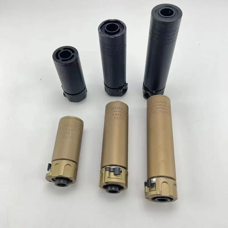 Accesorios t￡cticos de metal acero de liberaci￳n r￡pida 14 CCW Flasher Hider 14 mm Dientes de inversi￳n Jinming11 Renxiang AK47 Part de juguete de agua