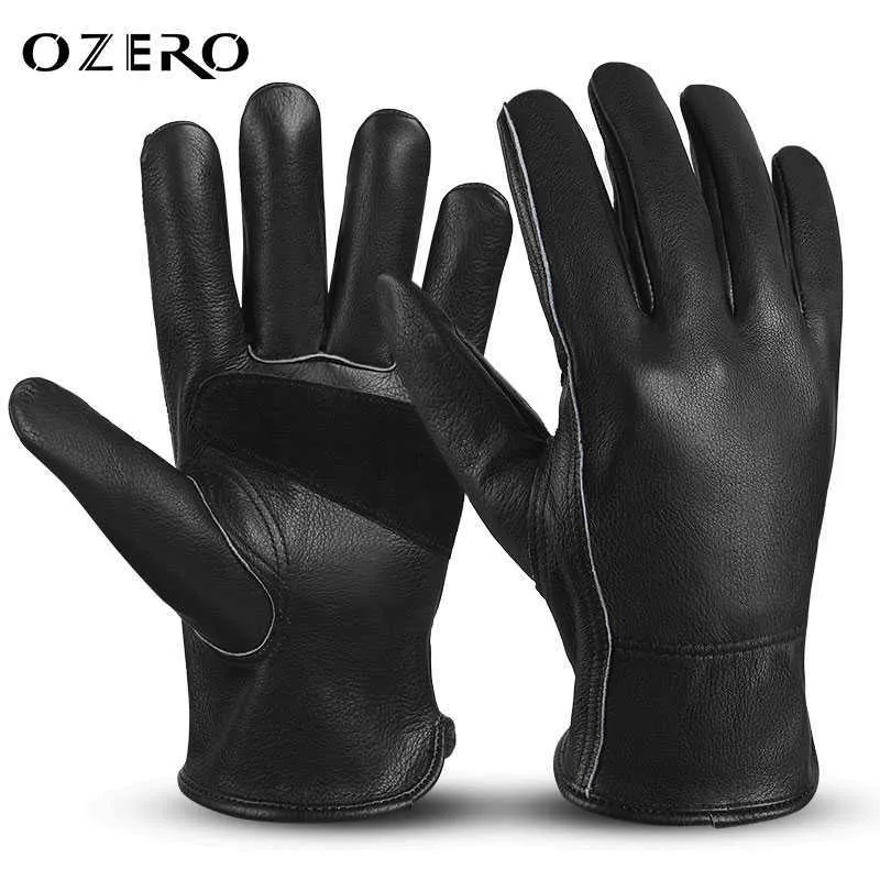 Gants de travail en cuir ozero hommes jardinage m￩canique s￩curit￩ de la ferme