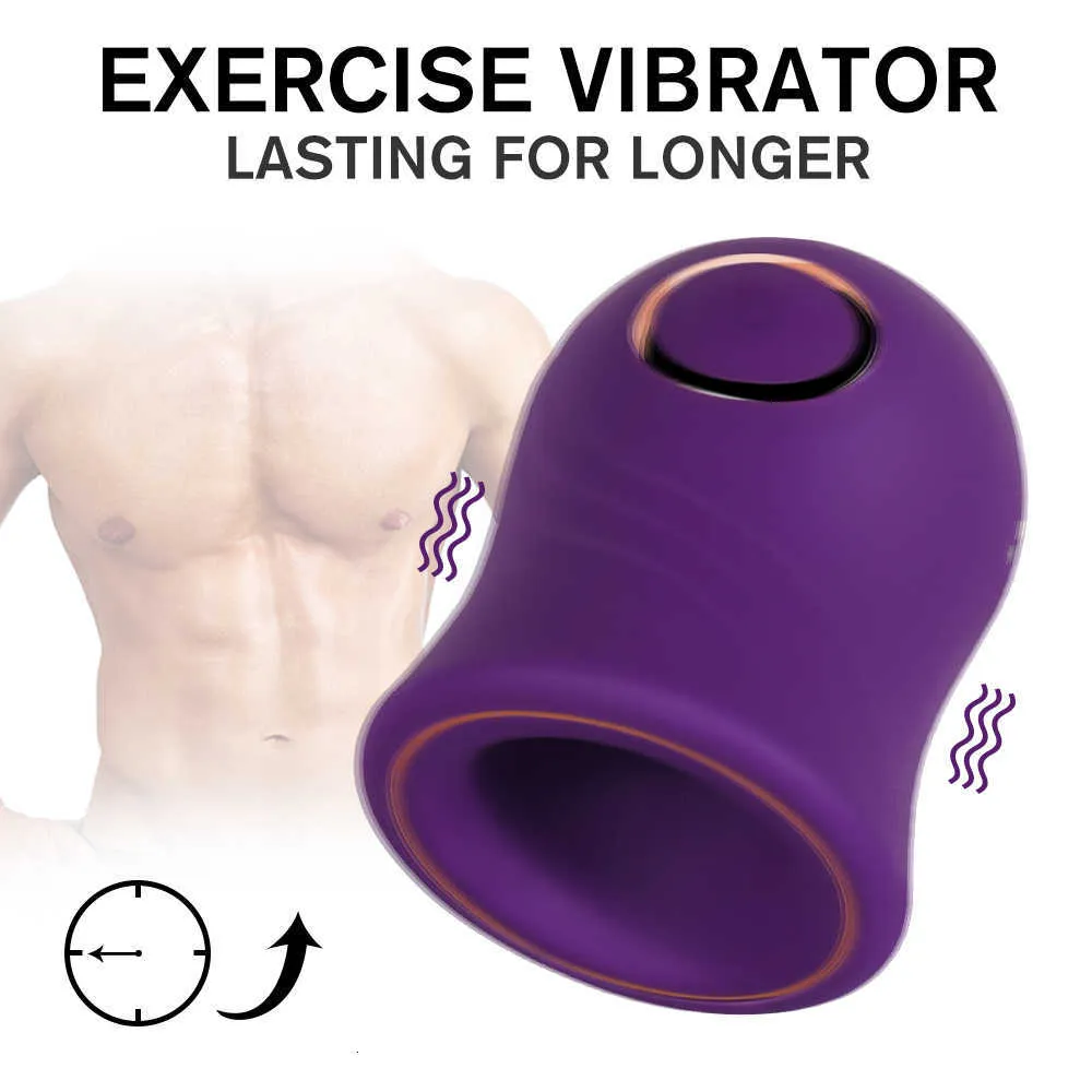 Juguetes sexuales juguete masajeador masajeadores eléctricos 2022 orgasmo pene vibrador glande entrenador coronal surco masajeador expansor eyaculación retraso masculino DDU6