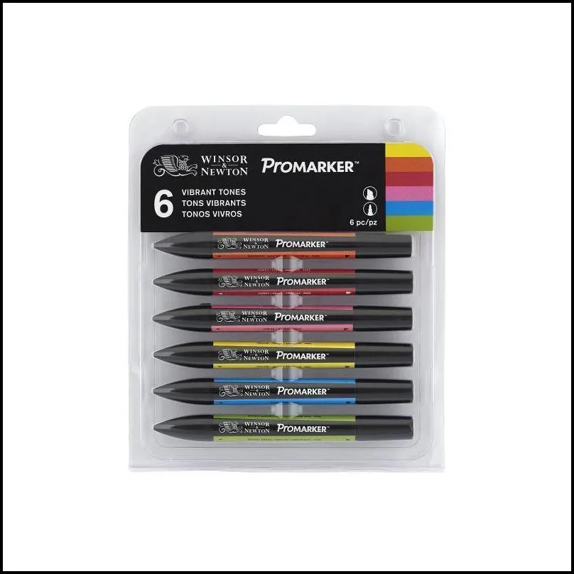 Wholesale Winsor Newton Promarker Set Back Twin Tip Alcohol Based Marker  Pens In 12 Designs Professional Artists Tool Y200709 From Bdesybag, $20.67