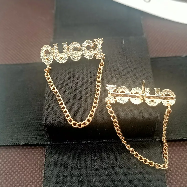 Simple 18K Gold Plated 925 Silver Luxury Brand Designers Letters Stud Geometric Famous Women Long Crystal Rhinestone Tassels Earring Jewerlry Girls Love Gifts