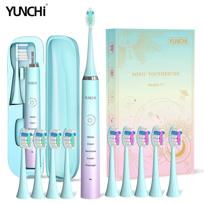 Toothbrush Ultrasonic Electric 5 Mode Automatic Teeth Whitening Cleaner Adult Smart Timer Waterproof 4 Hours Charge Last 45 Days 221101