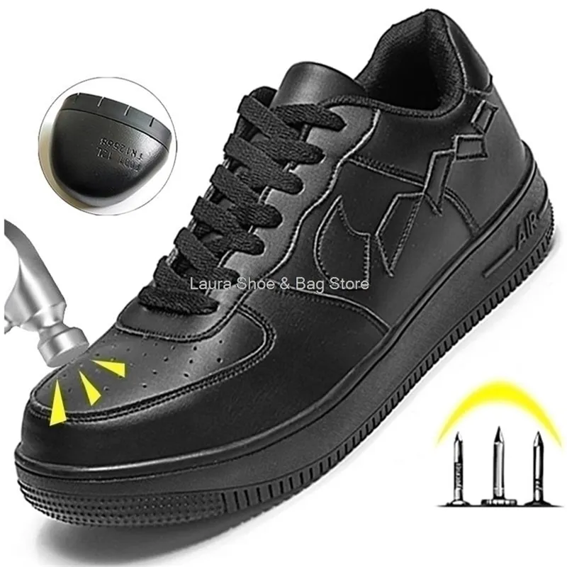 Stivali Scarpe eleganti da uomo scarpe antinfortunistiche scarpe da lavoro moda sneakers punta in acciaio stivali antiforatura mens ing security maschio 221031