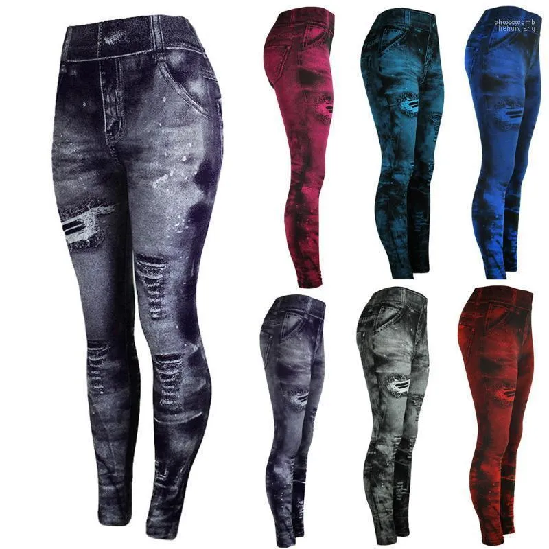 Jeans pour femmes femmes pour femmes maman taille haute femme élastique Stretch femme Denim lavé Skinny Hip-up crayon pantalon