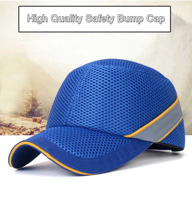 Safety Bump Cap Baseball Hat Style – Lightweight Hard Hat Helmet With ABS Shell, Breathable, Adjustable For Men & Women